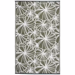 Esschert Design OC21, Extérieure, Tapis, Vert, Blanc, Motif, Floral, Rectangle