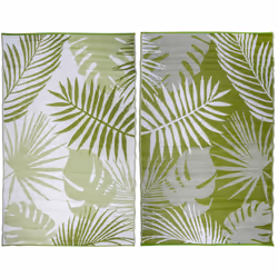 Esschert Design OC22 tapis de sol Extérieure Rectangle Vert, Blanc