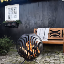 Esschert Design FF400 cheminée Extérieure Cheminée portable Bois de chauffage Noir