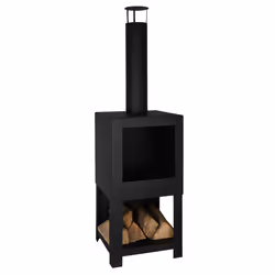 Esschert Design FF410 cheminée Extérieure Cheminée portable Bois de chauffage Noir