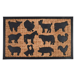 Esschert Design Paillasson caout/coco animaux ferme