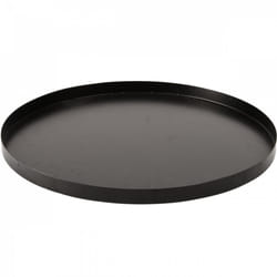 Esschert Design - Plateau rond pour cendres - d 59,5 x h 3,2 cm - Noir - Livraison gratuite