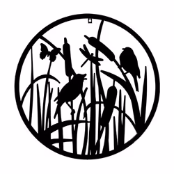Esschert Design TT216, Monochromatique, Animal, Acier, Noir, 603 mm, 1,5 cm