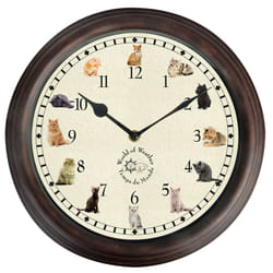 Esschert Design TF015 Horloge murale et de table Rond Marron