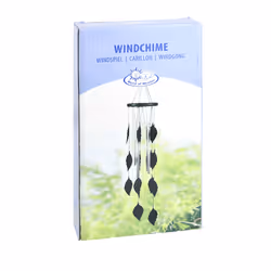 Esschert Design WV20 cloche et carillon Noir Panneau de fibres de densité moyenne (MDF), Aluminium, Fer