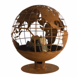 Esschert Design FF451 cheminée Extérieure Cheminée portable Bois de chauffage Couleur rouille