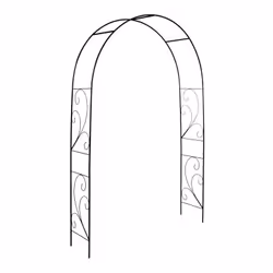 Description générale Cette arche aux décors volutes est parfaite pour embellir votre jardin avec des roses et des plantes gri ...