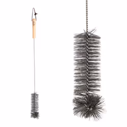 Esschert Design Brosse de nettoyage de silo, Acier inoxydable, Bois, Bois, Acier, 47 mm, 47 mm, 580 mm, 52 g