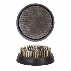 Esschert Design Kenzan L, Tuteur pour tige, Caoutchouc thermoplastique (TPR), Métal, Acier inoxydable, Noir, Acier inoxydable ...