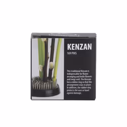 Esschert Design Kenzan L Tuteur pour tige Caoutchouc thermoplastique (TPR), Métal, Acier inoxydable Noir, Acier inoxydable