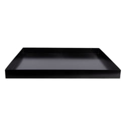 Miroir d'eau carré avec niveau à bulle - Noir - L 78 x l 78 x H 6,2 cm - Livraison gratuite