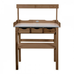 Table à rempoter en bois - Avec accessoires - l 37,9 x l 80,1 x h 113 cm - Marron - Livraison gratuite