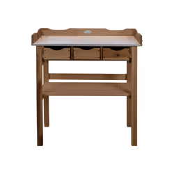 Cette table de travail d'extérieur pratique vous permettra de garder à portée de main toutes vos fournitures de jardin. Cette ...