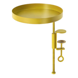 Esschert Design Plateau rebord de fenêtre rond doré M