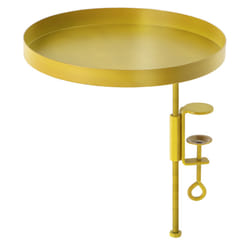 Esschert Design Plateau de rebord de fenêtre rond doré L