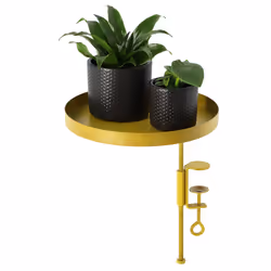 Esschert Design Plateau de rebord de fenêtre rond doré L