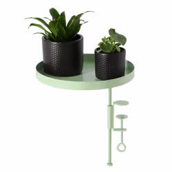 Esschert Design Plateau rebord de fenêtre rond vert L