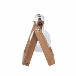 Esschert Design AGG99 vase Autres Verre, Fer, Bois Transparent, Bois