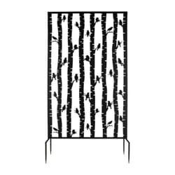 Cran d'intimité avec motif d'oiseau - Noir - l 100,4 x h 186 cm - Livraison gratuite