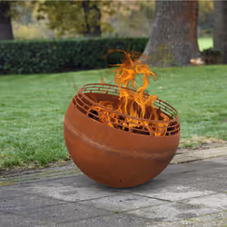 Esschert Design FF503 cheminée Extérieure Cheminée portable Bois de chauffage Couleur rouille