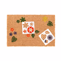 Esschert Design KG253 paillasson Paillasson décoratif Intérieure Rectangulaire Beige