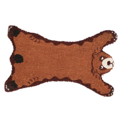 Esschert Design RB275 paillasson Paillasson décoratif Intérieur & extérieur Bear shaped Noir, Marron, Blanc