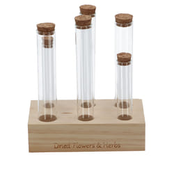 Esschert Design FH022 bouteille et carafe décorative Transparent, Bois Verre 6 pièce(s)