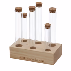 Esschert Design FH022 bouteille et carafe décorative Transparent, Bois Verre 6 pièce(s)