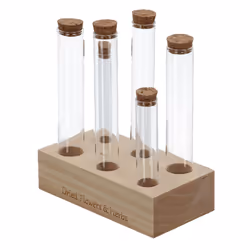 Esschert Design FH022 bouteille et carafe décorative Transparent, Bois Verre 6 pièce(s)
