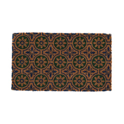 Esschert Design RB286 paillasson Paillasson supérieur Intérieur & extérieur Rectangulaire Bleu, Marron, Vert