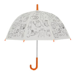 Esschert Design KG278 parapluie pour enfants Noir, Orange, Transparent