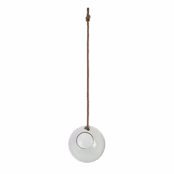 Esschert Design AGG112, Vase rond, Verre, Jute, Marron, Transparent, Intérieure, 150 mm, 150 mm
