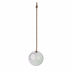 Esschert Design AGG112 vase Vase rond Verre, Jute Marron, Transparent