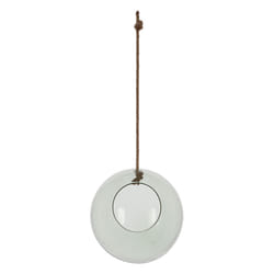 Esschert Design AGG114 vase Vase rond Verre, Jute Marron, Transparent