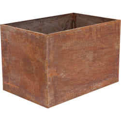 Esschert Design - Jardinière en acier corten rouille 58 x 38 x 38 cm
