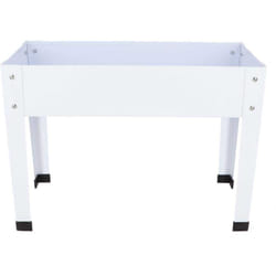 Esschert Design - Carré potager en métal blanc 100.5 x 40.5 x 80.5 cm
