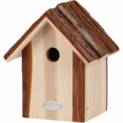 Nichoir pour oiseaux mésange bleue avec toit écorce - Esschert Design