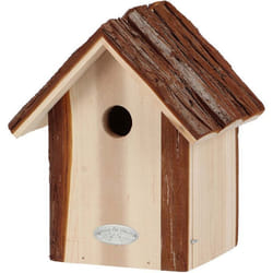 Nichoir pour oiseaux mésange bleue avec toit écorce - Esschert Design