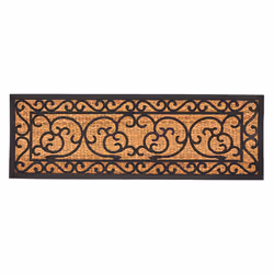 Esschert Design RB300, Paillasson décoratif, Intérieur & extérieur, Rectangulaire, Noir, Marron, Motif, Noix de coco