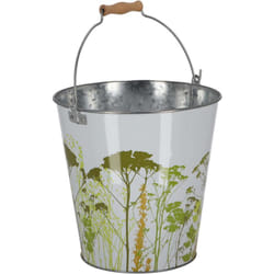 Esschert Design - Seau en métal avec décor Herbe 9 litres