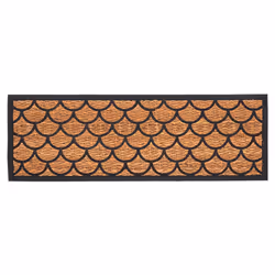 Esschert Design RB311, Paillasson décoratif, Intérieur &amp; extérieur, Rectangulaire, Noir, Marron, Motif, Noix de coco