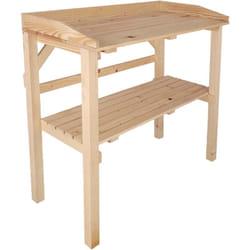 Table à rempoter en pin Nature Naturel