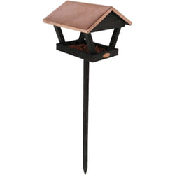 Esschert Design - Mangeoire à oiseaux sur pique en pin et cuivre