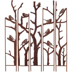 Treillis brise vue en 5 parties Oiseaux l : 137,5 x 1,5 x 170 cm