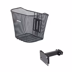 Basil Bremen, Devant, Panier de vélo, Acier, Noir, 5 kg, 340 mm