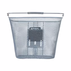 Basil Bremen KF Devant Panier de vélo 14 L Plastique, Acier Argent