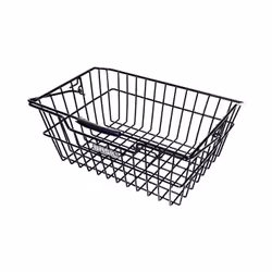 Basil Cairo Luxe, Arrière, Panier de vélo, Acier, Noir, 5 kg, 410 mm