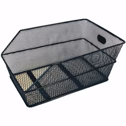 Basil Cento, Arrière, Panier de vélo, Acier, Noir, 450 mm, 310 mm
