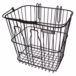 Basil 11160, Arrière, Panier de vélo, Acier, Noir, 5 kg, 350 mm