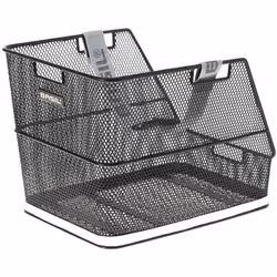 Basil Class, Arrière, Panier de vélo, Rotin, Acier, Noir, 5 kg, 310 mm